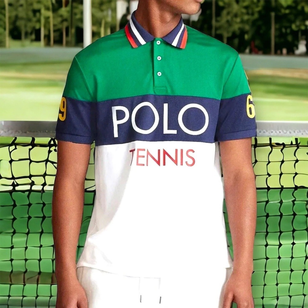 Polo Ralph Lauren Country Tennis 1967 Stadium Polo Shirt Men 2XB Big Performance
